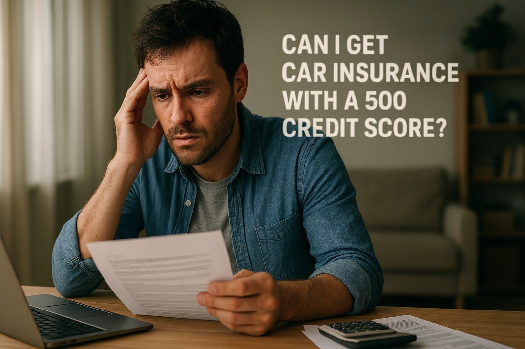 Can I get car insurance with a 500 credit score?